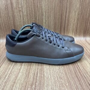 Cole Haan Grandpro Leather Sneakers Lava Decem C36350 Size 10M Gray Mid